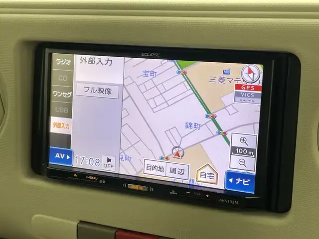 ダイハツ ミラ ココア X 新潟県 2012(平24)年 6.3万km プラムブラウンクリスタルマイカ ECLIPSEメモリナビ【AVN133M】/ワンセグTV/CD/USB/スマートキー/アイドリングストップ/フロアマット
