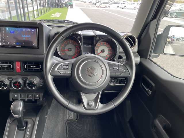 スズキ ジムニー シエラ JC 愛知県 2020(令2)年 3.6万km ブルーイッシュブラックパール3 純正ディズプレイオーディオ　ナビ機能なし/アップルカープレイ/Bluetooth/衝突軽減システム/シートヒーター/背面タイヤ/本革ステアリング/ETC/ステアリングスイッチ/スマートキー/プッシュスタート