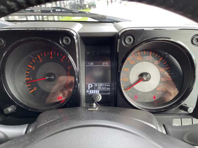 スズキ ジムニー シエラ JC 愛知県 2020(令2)年 3.6万km ブルーイッシュブラックパール3 純正ディズプレイオーディオ　ナビ機能なし/アップルカープレイ/Bluetooth/衝突軽減システム/シートヒーター/背面タイヤ/本革ステアリング/ETC/ステアリングスイッチ/スマートキー/プッシュスタート