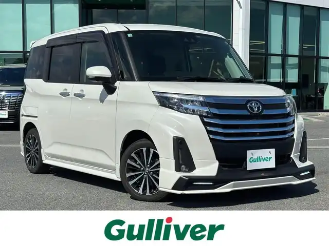 トヨタ ルーミー カスタムG－T 奈良県 2020(令2)年 1.3万km パールホワイトⅢ ＧＲエアロ/純正９インチナビ（NSZT-Y68T）/（フルセグ／ＢＴ／ＣＤ／ＤＶＤ）/レーダークルーズコントロール/パノラミックビューモニター/前後コーナーセンサー/プリクラッシュセーフティ/レーンキープアシスト/両側パワースライドドア/前席シートヒーター/後席サンシェード/ETC2.0/前方ドライブレコーダー/純正15インチAW/スペアキーX1