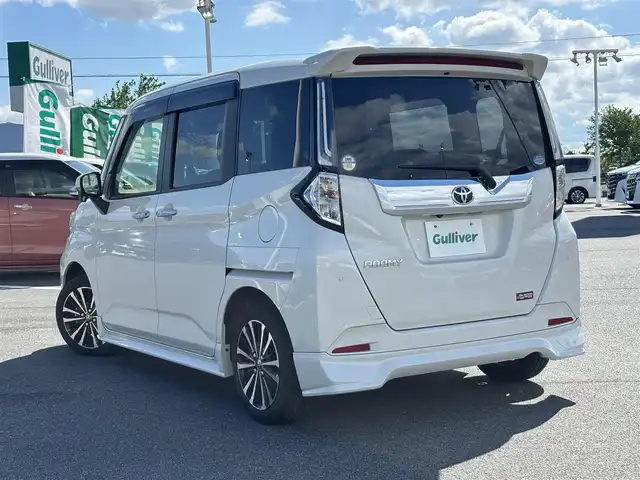 トヨタ ルーミー カスタムG－T 奈良県 2020(令2)年 1.3万km パールホワイトⅢ ＧＲエアロ/純正９インチナビ（NSZT-Y68T）/（フルセグ／ＢＴ／ＣＤ／ＤＶＤ）/レーダークルーズコントロール/パノラミックビューモニター/前後コーナーセンサー/プリクラッシュセーフティ/レーンキープアシスト/両側パワースライドドア/前席シートヒーター/後席サンシェード/ETC2.0/前方ドライブレコーダー/純正15インチAW/スペアキーX1