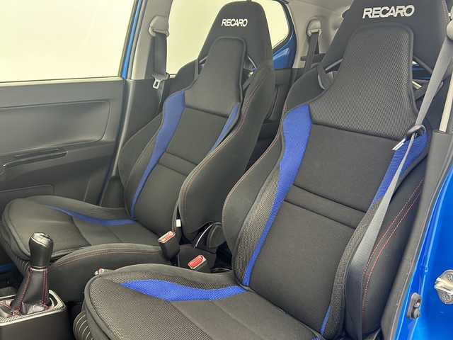 スズキ アルト ワークス 大阪府 2021(令3)年 3.8万km ブリスクブルーM 社外ディスプレイオーディオ（PVH-9300DVSZS）/CD/DVD/ブルートゥース/AUX/前席RECAROシート/ADVANRacing１５インチAW/ETC/前後ドライブレコーダー/スマートキー/スペアキー