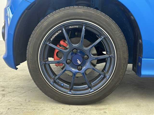 スズキ アルト ワークス 大阪府 2021(令3)年 3.8万km ブリスクブルーM 社外ディスプレイオーディオ（PVH-9300DVSZS）/CD/DVD/ブルートゥース/AUX/前席RECAROシート/ADVANRacing１５インチAW/ETC/前後ドライブレコーダー/スマートキー/スペアキー