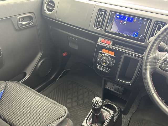 スズキ アルト ワークス 大阪府 2021(令3)年 3.8万km ブリスクブルーM 社外ディスプレイオーディオ（PVH-9300DVSZS）/CD/DVD/ブルートゥース/AUX/前席RECAROシート/ADVANRacing１５インチAW/ETC/前後ドライブレコーダー/スマートキー/スペアキー