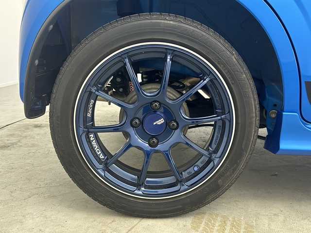 スズキ アルト ワークス 大阪府 2021(令3)年 3.8万km ブリスクブルーM 社外ディスプレイオーディオ（PVH-9300DVSZS）/CD/DVD/ブルートゥース/AUX/前席RECAROシート/ADVANRacing１５インチAW/ETC/前後ドライブレコーダー/スマートキー/スペアキー