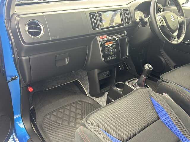 スズキ アルト ワークス 大阪府 2021(令3)年 3.8万km ブリスクブルーM 社外ディスプレイオーディオ（PVH-9300DVSZS）/CD/DVD/ブルートゥース/AUX/前席RECAROシート/ADVANRacing１５インチAW/ETC/前後ドライブレコーダー/スマートキー/スペアキー