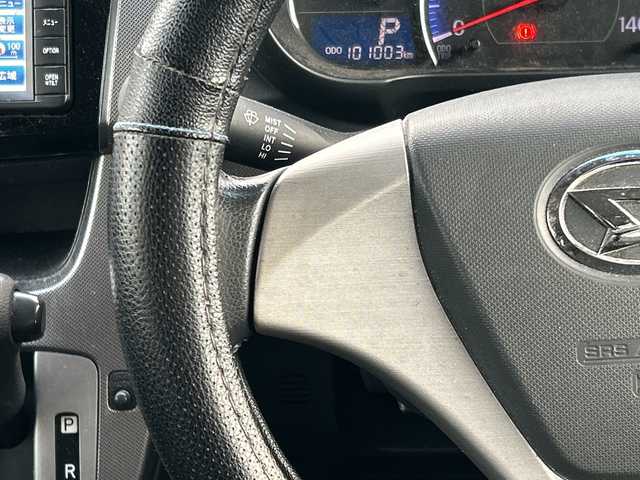 ダイハツ ムーヴ カスタム X LTD 千葉県 2013(平25)年 10.1万km タングステングレーM 純正ナビ　バックカメラ　タングステングレー　ＣＤ再生　ＵＳＢ端子　ベンチシート　オートライト　スマートキー　プッシュスタート　純正フロアマット　14インチ純正アルミホイール　保証書　取扱説明書