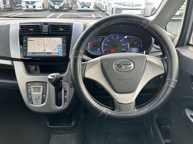 ダイハツ ムーヴ カスタム X LTD 千葉県 2013(平25)年 10.1万km タングステングレーM 純正ナビ　バックカメラ　タングステングレー　ＣＤ再生　ＵＳＢ端子　ベンチシート　オートライト　スマートキー　プッシュスタート　純正フロアマット　14インチ純正アルミホイール　保証書　取扱説明書