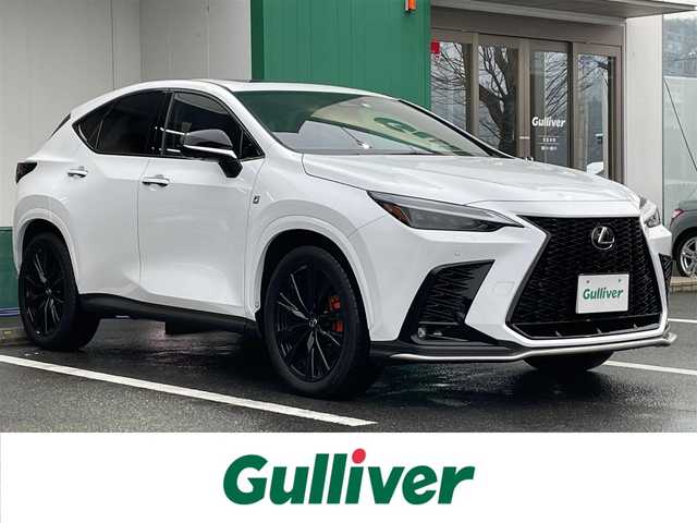 レクサス ＮＸ 350h Fスポーツ 愛知県 2023(令5)年 1.1万km ホワイトノーヴァガラスフレーク 〇ワンオーナー/〇純正14インチメーカーナビ/〇フルセグTV/〇バックカメラ/〇パノラミックビューモニター/〇ビルトインETC2.0/〇ムーンルーフ/〇ハンズフリーパワーバックドア/〇セーフティシステムプラス/〇レーダークルーズコントロール/〇プリクラッシュセーフティ/〇3眼LEDヘッドランプ/〇デジタルインナーミラー/〇オートライト/〇フォグランプ/〇純正20インチアルミ/〇革巻きステアリング/〇ステアリングヒーター/〇パドルシフト/〇左右独立オートエアコン/〇革シート/〇シートヒーター/〇シートベンチレーション/〇パワーシート/〇スマートエントリー