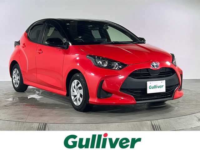 トヨタ ヤリス ハイブリッド G 福岡県 2021(令3)年 6.6万km ブラック/コーラルクリスタルシャイン ・Bカメラ/・AppleCarPlay/・ミラーキャスト/・スマートキー/・スペアキー1本/・プッシュスタート/・Bluetooth/・T-コネクト/・ETC/・ドラレコ/・オートライト/・純正オーディオ/・LEDヘッドライト