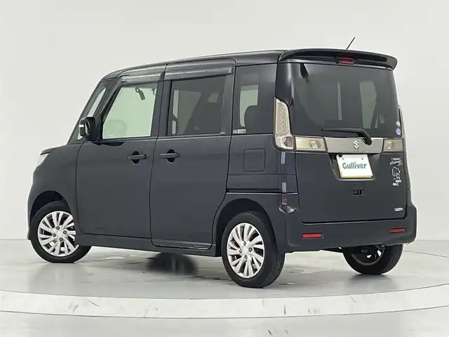 スズキ スペーシア カスタム Z 大阪府 2017(平29)年 4.8万km ブルーイッシュブラックパール3 社外ナビ/　（Bluetooth/CD/DVD）/フルセグTV/バックカメラ/片側パワースライドドア/オートライト/純正14インチアルミホイール/社外フロアマット/スマートキー/ETC