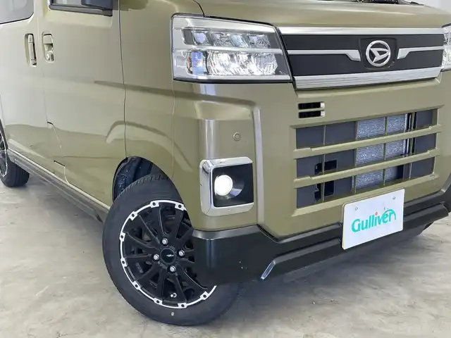 ダイハツ アトレー バン RS 新潟県 2022(令4)年 2.5万km オフビートカーキM 4WD/デジタルインナーミラー/シートカバー/衝突被害軽減システム/社外ディスプレイオーディオ/【BT】/バックカメラ/両側パワースライドドア/レーダークルーズコントロール/LEDオートヘッドライト/14インチアルミホイール/アイドリングストップ/コーナーセンサー/純正フロアマット/ドアバイザ―/スマートキー×2