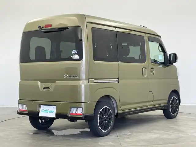 ダイハツ アトレー バン RS 新潟県 2022(令4)年 2.5万km オフビートカーキM 4WD/デジタルインナーミラー/シートカバー/衝突被害軽減システム/社外ディスプレイオーディオ/【BT】/バックカメラ/両側パワースライドドア/レーダークルーズコントロール/LEDオートヘッドライト/14インチアルミホイール/アイドリングストップ/コーナーセンサー/純正フロアマット/ドアバイザ―/スマートキー×2