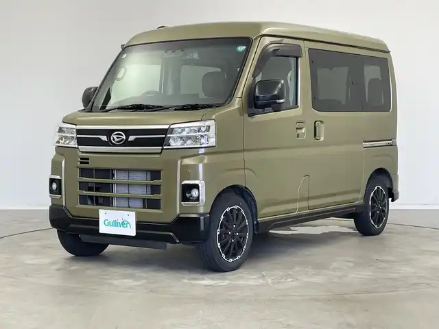ダイハツ アトレー バン RS 新潟県 2022(令4)年 2.5万km オフビートカーキM 4WD/デジタルインナーミラー/シートカバー/衝突被害軽減システム/社外ディスプレイオーディオ/【BT】/バックカメラ/両側パワースライドドア/レーダークルーズコントロール/LEDオートヘッドライト/14インチアルミホイール/アイドリングストップ/コーナーセンサー/純正フロアマット/ドアバイザ―/スマートキー×2