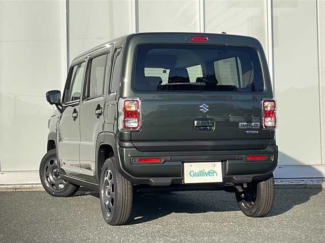 スズキ ハスラー HYBRID G 福岡県 2025(令7)年 0.1千km クールカーキPM 登録済未使用車/純正9インチナビ/（Apple CarPlay、AM、FM、CD、DVD、Bluetooth、USB、TV）/全方位カメラ/レーダークルーズコントロール/LEDヘッドライト/シートヒーター/車線逸脱警報/衝突軽減ブレーキ/横滑り防止装置/純正15インチホイール/電動格納ミラー/ステアリングスイッチ/ヘッドライトレベライザー/プッシュスタート