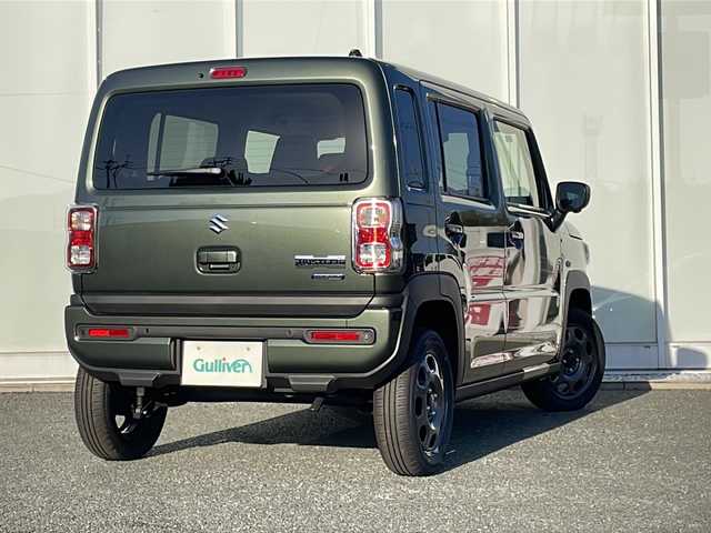 スズキ ハスラー HYBRID G 福岡県 2025(令7)年 0.1千km クールカーキPM 登録済未使用車/純正9インチナビ/（Apple CarPlay、AM、FM、CD、DVD、Bluetooth、USB、TV）/全方位カメラ/レーダークルーズコントロール/LEDヘッドライト/シートヒーター/車線逸脱警報/衝突軽減ブレーキ/横滑り防止装置/純正15インチホイール/電動格納ミラー/ステアリングスイッチ/ヘッドライトレベライザー/プッシュスタート