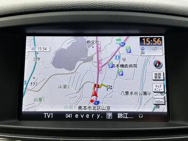 日産 エルグランド 250ハイウェイスターS 熊本県 2016(平28)年 11.9万km ブリリアントホワイトパール ワンオーナー/純正ナビ/【フルセグTV/Bluetooth/CD/DVD】/全周囲カメラ/バックカメラ/純正フリップダウンモニター/両側パワースライドドア/クルーズコントロール/オートライト/ウィンカーミラー/プッシュスタート/スマートキー/１００V電源/ハーフレザーシート/2列目オットマンシート/革巻きステアリング/ステアリングスイッチ/純正18インチAW/ドライブレコーダー/ETC/純正ドアバイザー/純正フロアマット/横滑り防止装置/保証書/取扱説明書/スペアキー