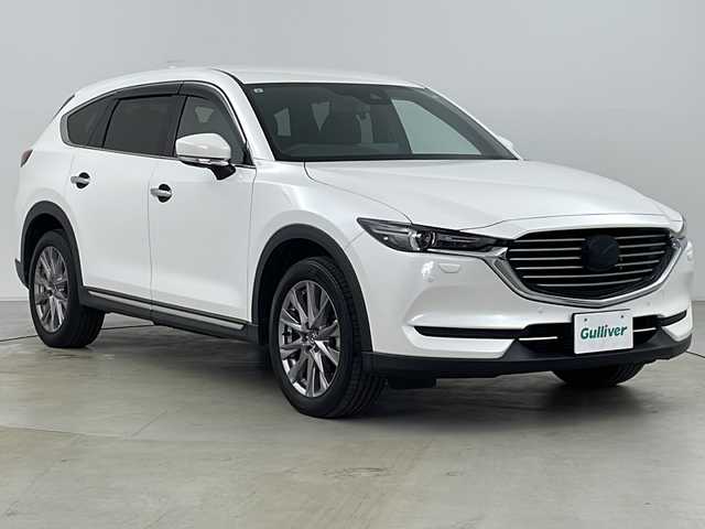 マツダ ＣＸ－８ XD プロアクティブ 道央・札幌 2021(令3)年 6.2万km スノーフレイクホワイトパールマイカ マツダコネクト10.25インチセンターディスプレイ/・AM/FM/Bluetooth/AppleCarPlay/AndroidAuto/サードシート充電用ＵＳＢ端子×2（サイド）/ワイヤレス充電（Qi）/地上デジタルＴＶチューナー（フルセグTV）/=====/360度ビューモニター/i-ACTIVSENSE/・アドバンストスマートシティブレーキ・サポート/・レーンキープアシスト/車線逸脱警報システム/・レーダークルーズコントロール/・パーキングセンサー(フロント/リア)/・ブラインドスポットモニタリング/・標識認識システム/前席パワーシート/運転席シートメモリー/シートヒーター(前席/2列目)/ロールサンシェード/ハンズフリーパワーバックドア/革巻きステアリング/ステアリングヒーター/225/65R17 AW付スタッドレスタイヤ車載