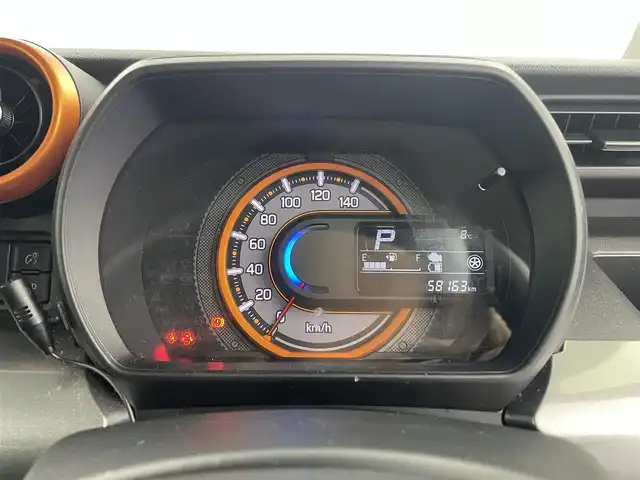 スズキ スペーシア ギア HYBRID XZ 福井県 2019(令1)年 5.9万km ブリスクブルーメタリック/ガンメタリック2トーンルーフ 社外SDナビ/CD/DVD/BT/フルセグ/アラウンドビューモニター/両側パワースライドドア/アイドリングストップ/衝突被害軽減システム/横滑り防止装置/レーンキープアシスト/コーナーセンサー/スマートキー/プッシュスタート/ＥＴＣ