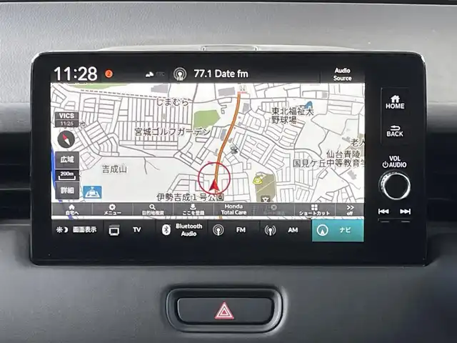 ホンダ ヴェゼル G 宮城県 2023(令5)年 1.8万km クリスタルブラックパール 純正メモリーナビ/（ＦＭ／ＡＭ／Ｂｌｕｅｔｏｏｔｈ）　/フルセグテレビ　/衝突被害軽減装置　/レーダークルーズコントロール　/コーナーセンサー　/横滑り防止装置　/アイドリングストップ　/レーンキープアシスト/ダウンヒルアシストコントール/純正ドライブレコーダー（前方）/置くだけ充電/バックカメラ/オートライト/ライトレベライザー/スマートキー/プッシュスタート/ETC2.0/電動パーキングブレーキ/電動格納ミラー
