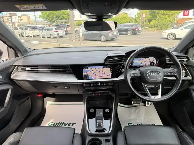 アウディ アウディ Ａ３ SB 30TFSI Sライン 香川県 2021(令3)年 5.6万km デイトナグレーパールエフェクト メーカーメモリナビ/フルセグ/バックカメラ/バーチャルコクピット/黒革シート/前席シートヒーター/前席パワーシート/純正18インチアルミ/LEDヘッドライト/パーキングアシスト/レーダークルーズコントロール/Audiプレセンス/BSM/純正マット/ETC2.0