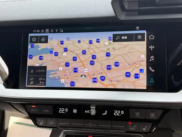 アウディ アウディ Ａ３ SB 30TFSI Sライン 香川県 2021(令3)年 5.6万km デイトナグレーパールエフェクト メーカーメモリナビ/フルセグ/バックカメラ/バーチャルコクピット/黒革シート/前席シートヒーター/前席パワーシート/純正18インチアルミ/LEDヘッドライト/パーキングアシスト/レーダークルーズコントロール/Audiプレセンス/BSM/純正マット/ETC2.0