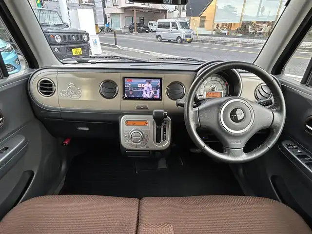 スズキ ラパン XL 京都府 2014(平26)年 4万km シャンパンピンクPM  社外SDナビ/　・フルセグTV/　・BTオーディオ/　・CD/DVD再生/　・AM/FM/　・バックカメラ/ D席シートヒーター/ 社外ドライブレコーダー/ ETC/ 12Vシガーソケット/ フロアマット/ 電動格納ミラー/ レベライザー/ アイドリングストップ/ 純正14インチアルミホイール