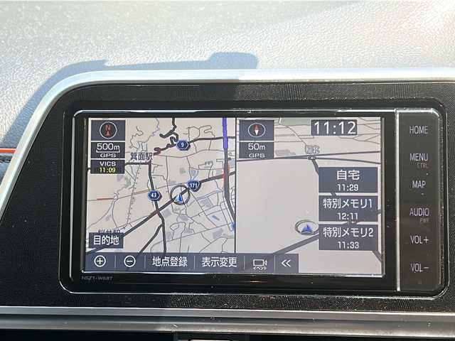 トヨタ シエンタ G クエロ 大阪府 2018(平30)年 4.5万km ブラックマイカ ワンオーナー/純正SDナビ（NSZT-W68T）/・AM/FM/CD/DVD/Bluetooth/・フルセグテレビ/全周囲カメラ/ETC/ドライブレコーダー/衝突軽減ブレーキ/レーンキープアシスト/アイドリングストップ/横滑り防止装置/盗難防止装置/両側パワースライド/コーナーセンサー/シートヒーター（D席+N席）/LEDヘッドライト/オートマチックハイビーム/オートライト/オートエアコン/プッシュスタートボタン/スマートキー×2/ステアリングリモコン/革巻きステアリング/12V充電器/純正フロアマット/保証書/取扱説明書