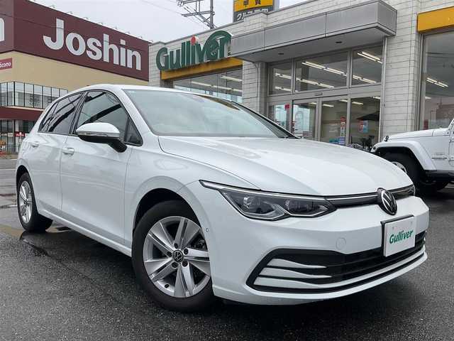 フォルクスワーゲン ＶＷ ゴルフ eTSI アクティブ 滋賀県 2021(令3)年 2.3万km ピュアホワイト ワンオーナー/車検8年7月まで/オールインセーフティ/クルーズコントロール/純正ナビ/Bluetooth、フルセグテレビ/バックカメラ/ETC2.0/前ドライブレコーダー/前席シートヒーター/ステアリングヒーター/デジタルコックピットプロ/LEDヘッドライト/オートホルード/取扱説明書