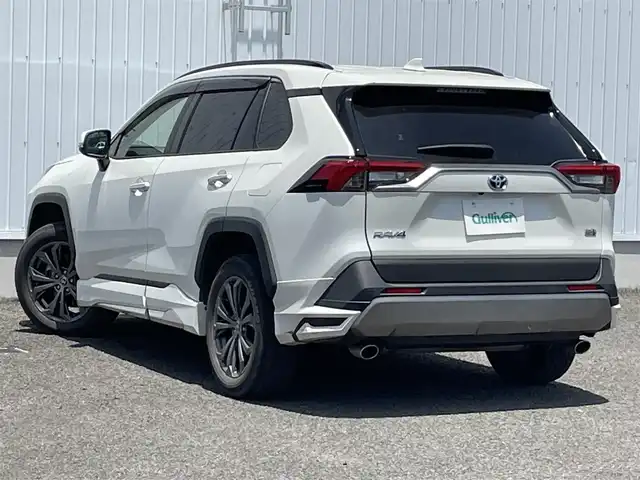 トヨタ ＲＡＶ４ ハイブリッドG 熊本県 2022(令4)年 5.3万km ホワイトパールクリスタルシャイン 純正ディスプレイオーディオ/フルセグTV/BT/DVD/AM/FM/全周囲カメラ/バックカメラ/モデリスタフルエアロ/トヨタセーフティーセンス/・オートクルーズコントロール/・レーンキープアシスト/・プリクラッシュセーフティー/・クリアランスソナー/・ブラインドスポットモニター/・パーキングサポートブレーキ/・オートハイビーム/・ロードサインアシスト/レザーシート/・D席パワーシート/・D/Nシートヒーター、エアシート/・2人分シートメモリー/電子パーキングブレーキ/・オートブレーキホールド/本革巻きステアリング/・ステアリングリモコン/・ハンドルヒーター/前後社外ドラレコ/ビルトインETC/電動格納ミラー/・ミラーウィンカー/純正フロアマット付/純正ドアバイザー/スマートキー