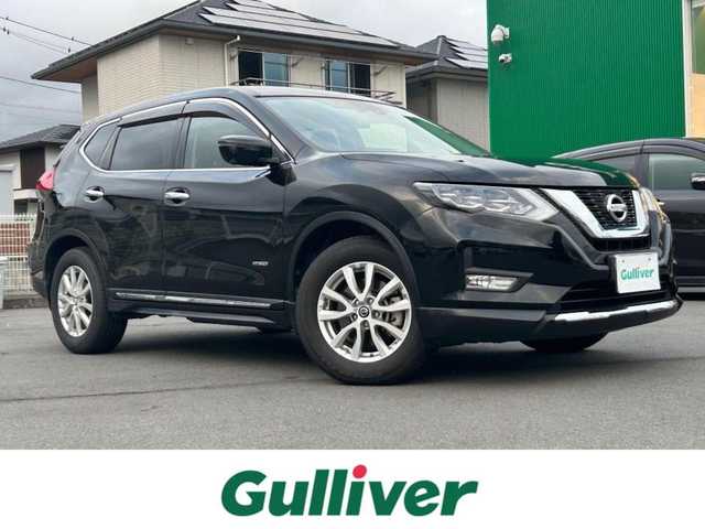 日産 エクストレイル ハイブリッド 20Xi 静岡県 2018(平30)年 7.2万km 黒 エンジンスタートボタン/保証書/取扱説明書/パワーステアリング/パワーウィンドウ/4WD/アイドリングストップ/スマートキー/オートエアコン/クルーズコントロール/プロパイロット/USB入力端子/ETC/全方位カメラ/純正ナビ（CD/DVD/BT/ワンセグ）/電動リアゲート/ドライブレコーダー前後/純正フロアマット/純正アルミホイール/ハーフレザー/全席シートヒーター/ABS/横滑り防止装置/ナイトビジョン/コーナーセンサー前後/オートライト/LEDヘッドライト/ダウンヒルアシストコントロール/Wエアバック/デジタルインナーミラー