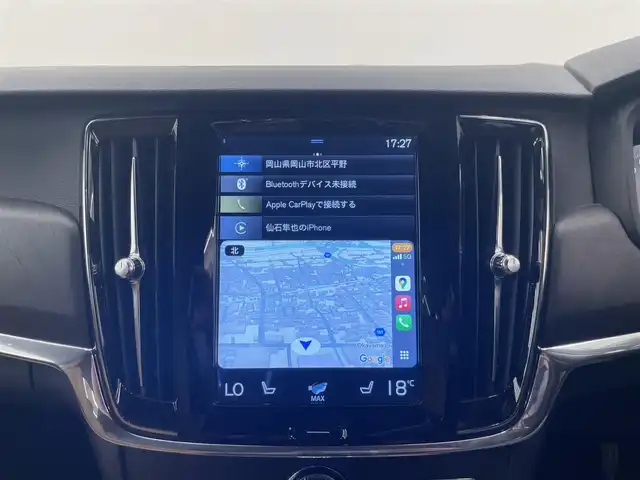 ボルボ Ｖ９０ 岡山県 2018(平30)年 3.9万km オスミウムグレーM ブラウンレザーシート/４WD/純正ナビ/AppleCarPlay/AndroidAuto/Bluetooth/３６０°カメラ/ロードサインインフォメーション/パワーバックドア/パークアシスト/BLIS/ACC/シートヒーター（D/N）/スマートキー/純正１８インチアルミホイール/ETC