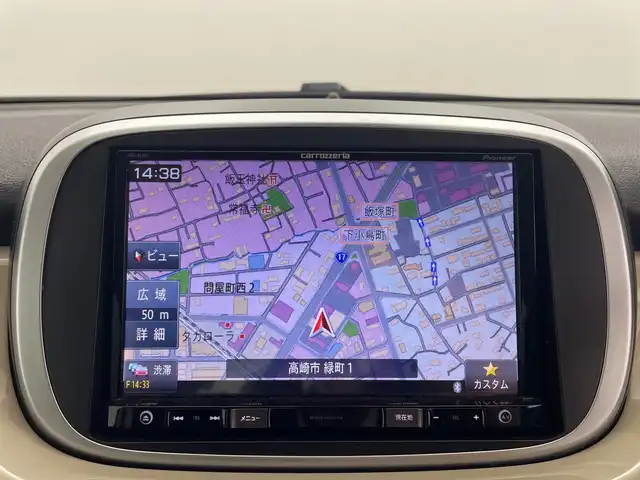 フィアット ５００Ｘ ポップスター 群馬県 2017(平29)年 4.7万km ベージュ 純正８型ナビ　フルセグＴＶ　バックカメラ　クルーズコントロール　前方ドライブレコーダー　ＬＥＤオートライト　横すべり防止機能　純正フロアマット　純正１７インチアルミホイール　ＥＴＣ　禁煙車