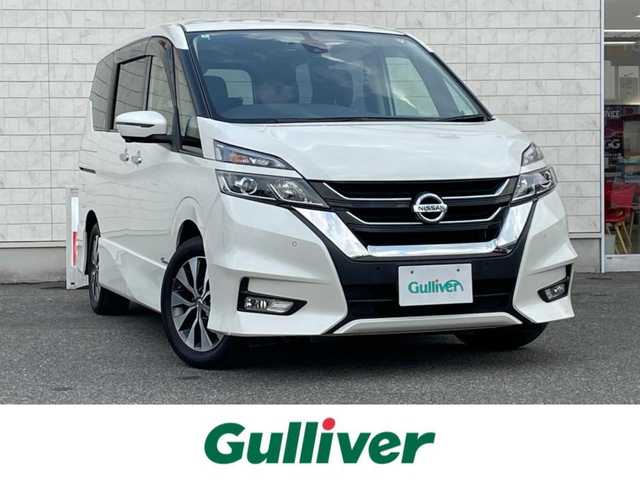 日産 セレナ ハイウェイスター Vセレクション 山口県 2018(平30)年 5.9万km ブリリアントホワイトパール 純正ナビ/フルセグ/エマージェンシーブレーキ/インテリジェントパーキングアシスト/純正ドライブレコーダー/クルーズコントロール/ETC/ハンズフリーオートスライドドア/両側パワースライドドア/コーナーセンサー/バックカメラ/全周囲カメラ/電動格納ミラー/純正フロアマット/ドアバイザー
