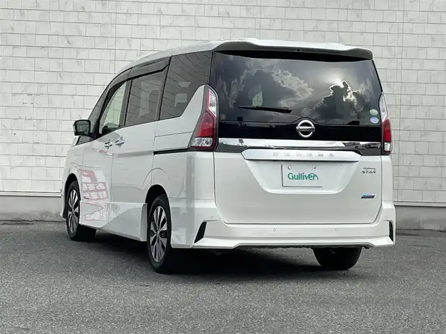 日産 セレナ ハイウェイスター Vセレクション 山口県 2018(平30)年 5.9万km ブリリアントホワイトパール 純正ナビ/フルセグ/エマージェンシーブレーキ/インテリジェントパーキングアシスト/純正ドライブレコーダー/クルーズコントロール/ETC/ハンズフリーオートスライドドア/両側パワースライドドア/コーナーセンサー/バックカメラ/全周囲カメラ/電動格納ミラー/純正フロアマット/ドアバイザー