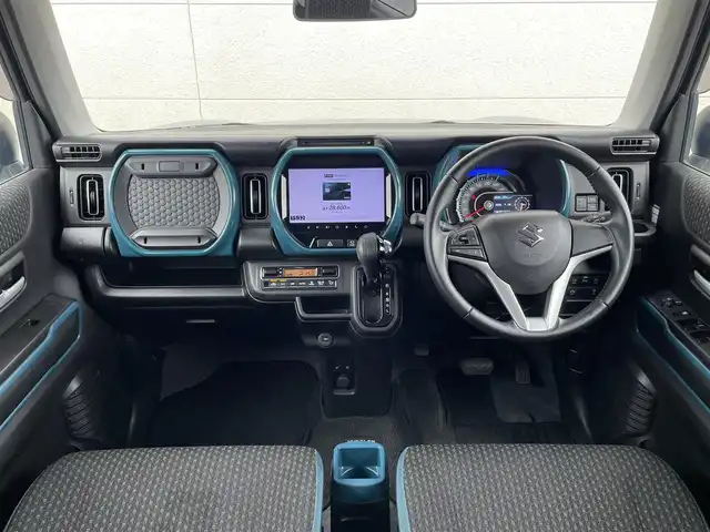 スズキ ハスラー HYBRID X 茨城県 2020(令2)年 6.1万km デニムブルー ガンメタリック 2トーン スズキセーフティサポート/純正ナビ/　AM FM CD DVD Bluetooth USB/LEDオートヘッドライト/シートヒーター(前席)/革巻きステアリング/ステアリングスイッチ/純正15インチアルミホイール/リアクリアランスソナー/スマートキー2本/フロントフォグランプ/フルセグTV/アラウンドビューモニター
