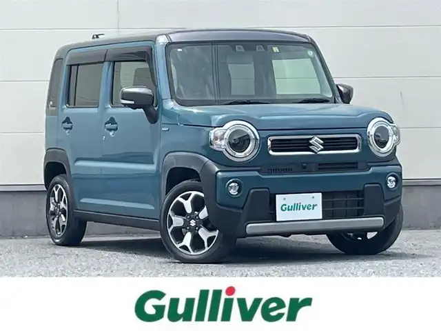 スズキ ハスラー HYBRID X 茨城県 2020(令2)年 6.1万km デニムブルー ガンメタリック 2トーン スズキセーフティサポート/純正ナビ/　AM FM CD DVD Bluetooth USB/LEDオートヘッドライト/シートヒーター(前席)/革巻きステアリング/ステアリングスイッチ/純正15インチアルミホイール/リアクリアランスソナー/スマートキー2本/フロントフォグランプ/フルセグTV/アラウンドビューモニター