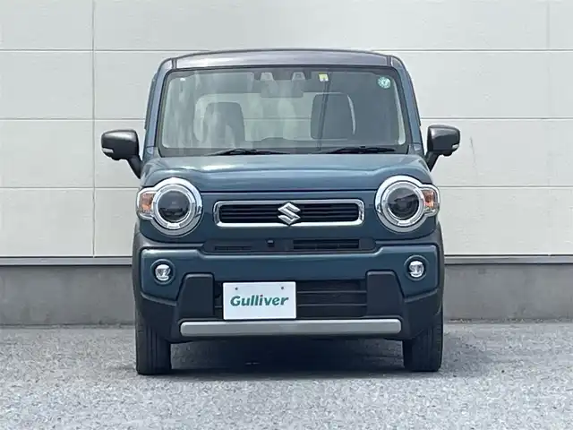 スズキ ハスラー HYBRID X 茨城県 2020(令2)年 6.1万km デニムブルー ガンメタリック 2トーン スズキセーフティサポート/純正ナビ/　AM FM CD DVD Bluetooth USB/LEDオートヘッドライト/シートヒーター(前席)/革巻きステアリング/ステアリングスイッチ/純正15インチアルミホイール/リアクリアランスソナー/スマートキー2本/フロントフォグランプ/フルセグTV/アラウンドビューモニター