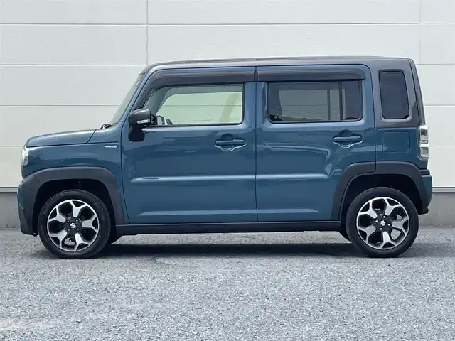 スズキ ハスラー HYBRID X 茨城県 2020(令2)年 6.1万km デニムブルー ガンメタリック 2トーン スズキセーフティサポート/純正ナビ/　AM FM CD DVD Bluetooth USB/LEDオートヘッドライト/シートヒーター(前席)/革巻きステアリング/ステアリングスイッチ/純正15インチアルミホイール/リアクリアランスソナー/スマートキー2本/フロントフォグランプ/フルセグTV/アラウンドビューモニター