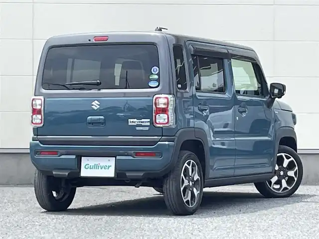 スズキ ハスラー HYBRID X 茨城県 2020(令2)年 6.1万km デニムブルー ガンメタリック 2トーン スズキセーフティサポート/純正ナビ/　AM FM CD DVD Bluetooth USB/LEDオートヘッドライト/シートヒーター(前席)/革巻きステアリング/ステアリングスイッチ/純正15インチアルミホイール/リアクリアランスソナー/スマートキー2本/フロントフォグランプ/フルセグTV/アラウンドビューモニター