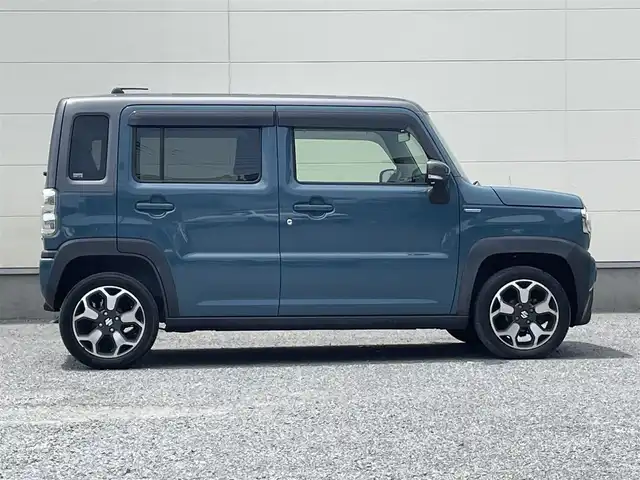スズキ ハスラー HYBRID X 茨城県 2020(令2)年 6.1万km デニムブルー ガンメタリック 2トーン スズキセーフティサポート/純正ナビ/　AM FM CD DVD Bluetooth USB/LEDオートヘッドライト/シートヒーター(前席)/革巻きステアリング/ステアリングスイッチ/純正15インチアルミホイール/リアクリアランスソナー/スマートキー2本/フロントフォグランプ/フルセグTV/アラウンドビューモニター