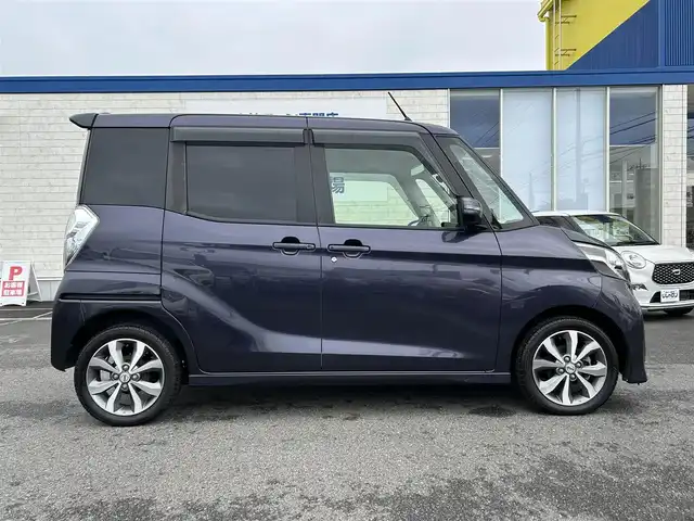 日産 デイズ ルークス ハイウェイスターターボ 群馬県 2014(平26)年 5万km プレミアムパープルP (株)IDOMが運営する【じしゃロン伊勢崎店】の自社ローン専用車両になりますこちらは現金またはオートローンご利用時の価格です。自社ローンご希望の方は別途その旨お申付け下さい/純正SDナビ【MC313D-W】/(DVD/フルセグTV/Bluetooth/USB)/アラウンドビューモニター/両側パワースライドドア/HIDヘッドライト/スマートキー/ETC/横滑り防止機能/純正15インチアルミホイール/保証書/取扱説明書