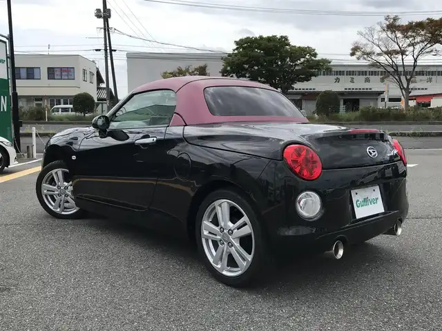 ダイハツ コペン セロ 鳥取県 2018(平30)年 3.6万km ブラックマイカメタリック 登録時35108km/純正７インチメモリナビ（NSZN-W68D）/（AM/FM/CD/DVD/BT/フルセグTV）/電動オープンカー/HKSマフラー/シートヒーター/バックカメラ/スマートキー/プッシュスタートボタン/アイドリングストップ/純正フロアマット/純正１６インチアルミホイール/純正LEDヘッドライト/ETC/ドライブレコーダー/横滑り防止装置/盗難防止装置/保証書/取扱説明書