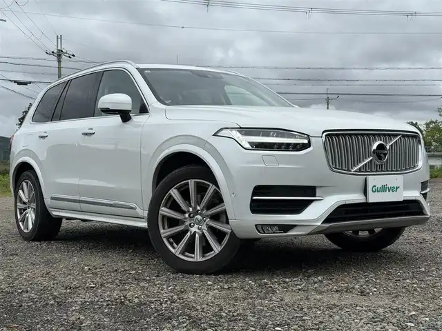 ボルボ ＸＣ９０ T6 AWD インスクリプション 兵庫県 2019(令1)年 6.8万km パール ワンオーナー/純正ナビ/全方位モニター/ハーマンカードンサウンドスピーカー/白革シート/ステアリングヒーター/パワーシート＆シートエアコン/パーキングアシスト/自動駐車/コーナリングライト/ブラインドスポット/ヘッドアップディスプレイ/レーダークルーズ