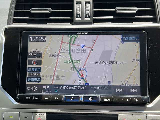 トヨタ ランドクルーザー プラド TX-L 70thアニバーサリーLTD 山形県 2021(令3)年 4.3万km ブラック ４WD/社外9インチメモリーナビ（BLUETOOTH/オーディオ/CD/DVD/フルセグ)/レーダークルーズコントロール/衝突被害軽減システム/DN席パワーシート/DN席シートヒーター/DN席エアシート/ビルトインETC/スマートキー/Fフォグ/純正アルミホイール/サイドステップ/レーンキープアシスト/横滑り防止装置/ドアバイザー/電動格納ミラー