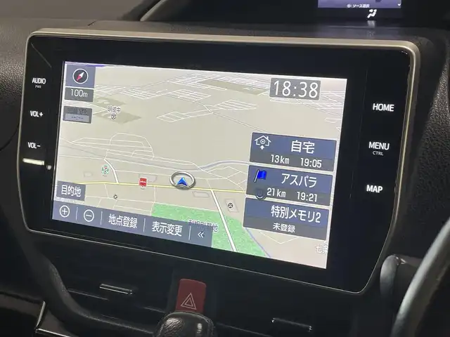 トヨタ ヴォクシー ZS 煌Ⅱ 道央・札幌 2019(令1)年 9.5万km イナズマスパーキングブラックガラスフレーク ワンオーナー/4WD/寒冷地仕様/純正10.5型ナビ/フルセグTV/CD/DVD/Bluetooth/SD/バックカメラ/純正フリップダウンモニター/両側パワスラ/ビルトインETC/衝突軽減ブレーキ/レーンキープアシスト/横滑り防止/オートマチックハイビーム/前後ドラレコ/純正エンジンスターター/クルーズコントロール/社外レーダー/プッシュスタート/スマートキー/純正16インチAW/保証書/取扱説明書