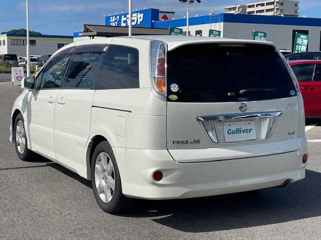 日産 プレサージュ 250ハイウェイスター 長崎県 2009(平21)年 7.8万km ホワイトパール 純正HDDナビ/CD/DVD/フルセグTV/バックカメラ/左側パワースライドドア/コーナーセンサー/純正17インチAW/LEDヘッドライト/オートライト/ETC