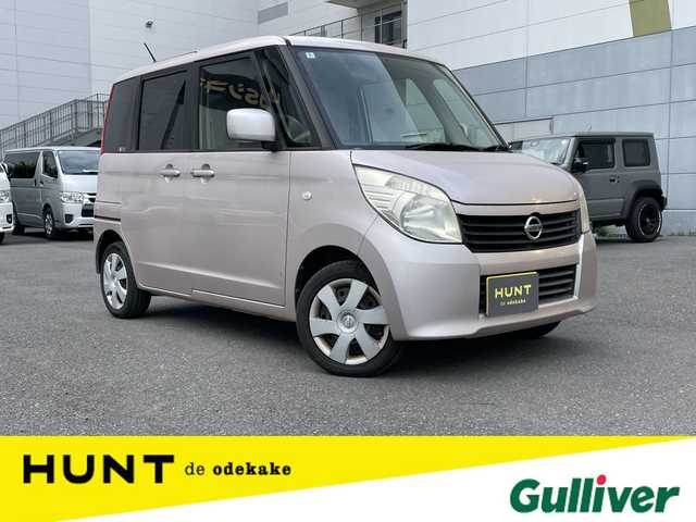 日産 ルークス G 千葉県 2012(平24)年 10.3万km ブルームピンク 純正７インチナビ/ワンセグＴＶ/片側パワースライドドア/ＥＴＣ/プッシュスタート/スマートキー/ハロゲンヘッドライト