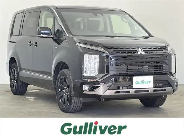 三菱 デリカＤ：５ シャモニー 千葉県 2025(令7)年 0.1千km 黒 登録済未使用車/4WD/全方位カメラ/レーダークルーズコントロール/車線逸脱警報/両側パワースライドドア/パワーバックドア/前席シートヒーター/ハーフレザーシート/ステアリングヒーター/パドルシフト/電動パーキングブレーキ/ブレーキホールド/アイドリングストップ/LEDヘッドライト/フォグライト/オートライト/オートハイビーム/スマートキー/スペアキー
