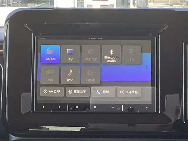 スズキ ワゴンＲ スマイル HYBRID X 三重県 2024(令6)年 0.1千km インディゴブルーメタリック/ホワイト2トーン デュアルカメラブレーキサポート（DCBS）/誤発信抑制機能/車線逸脱警報機能/ふらつき警報機能/先行車発進お知らせ機能/ハイビームアシスト/後退時ブレーキサポート/後方誤発進抑制機能/リヤパーキングセンサー/カロッツエリア8インチナビ/フルセグ/Bluetooth/DVD再生/バックカメラ/両側電動スライドドア/LEDヘッドライト/LEDフォグライト/スマートキー×2/プッシュスタート/シートヒーター/ドライブレコーダー/ETC